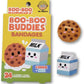 Boo Boo Buddies Cookie and Milk adhesive bandages, latex-free and sterile, perfect for kids' first aid kits.