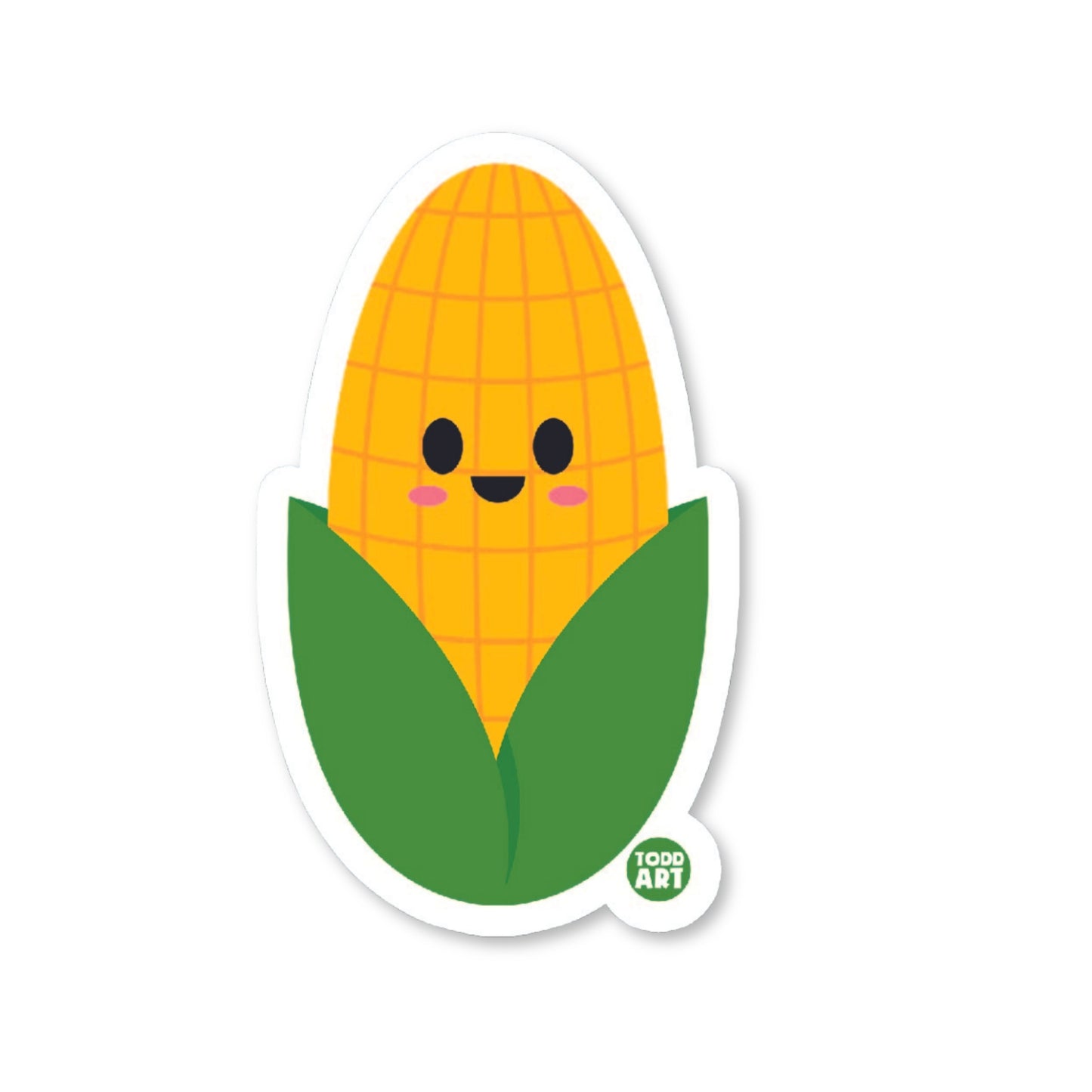 Corn on the Cob Vinyl Sticker