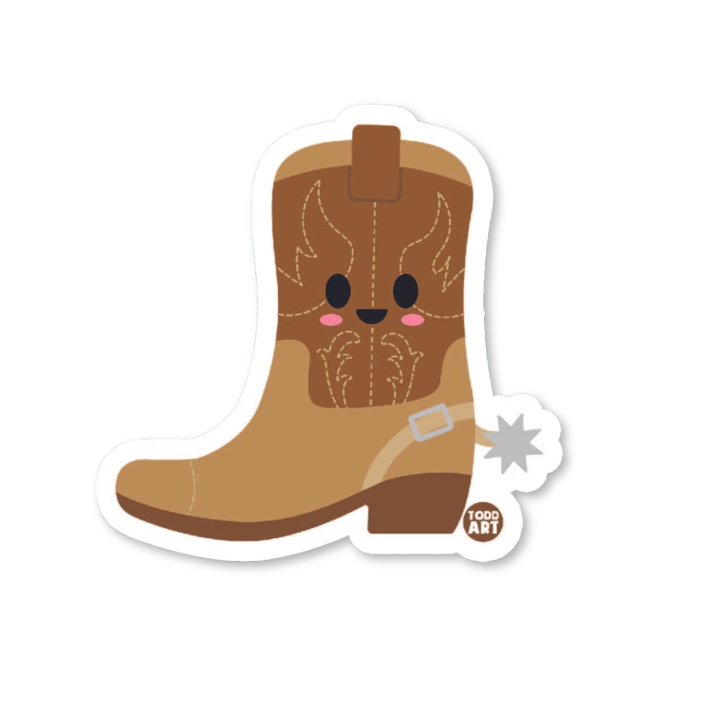 Cowboy Boot Vinyl Sticker