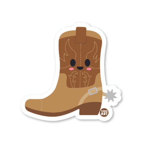 Cowboy Boot Vinyl Sticker
