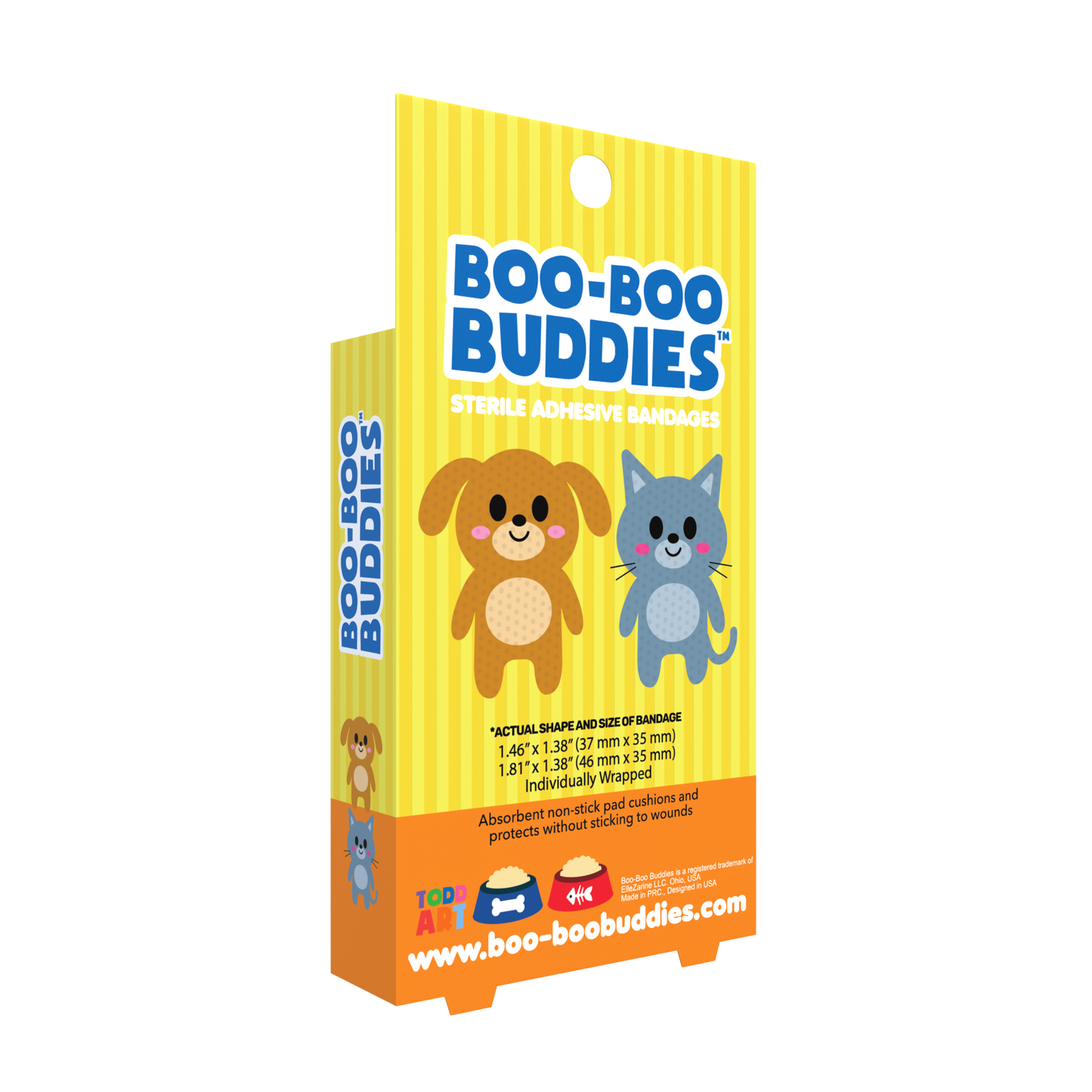 Dog & Cat Bandages for Kids – Waterproof, Latex-Free, 24 Count | Dr. Todd’s Boo-Boo Buddies®