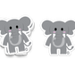 Elephant Vinyl Sticker