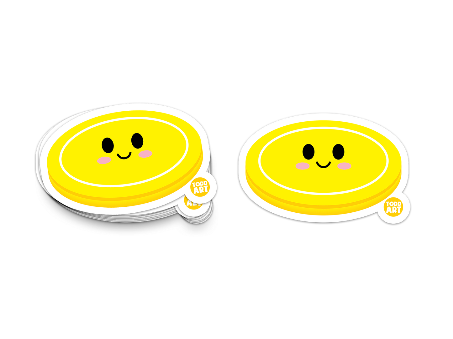 Frisbee Vinyl Sticker