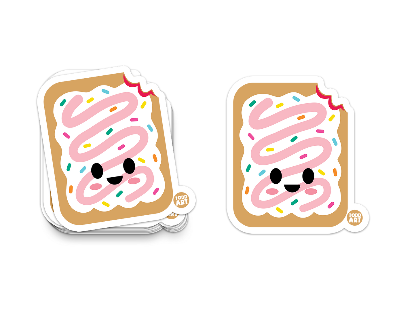 Frosted Tart Vinyl Sticker