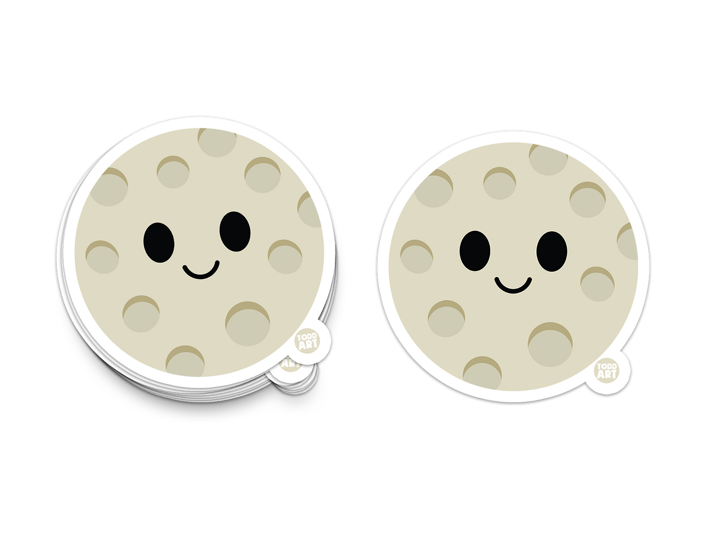 Full Moon Vinyl Sticker