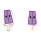 Grape Popsicle Sticker