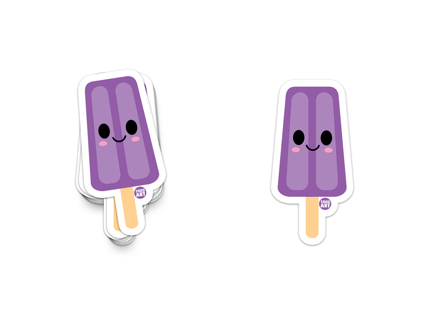 Grape Popsicle Sticker