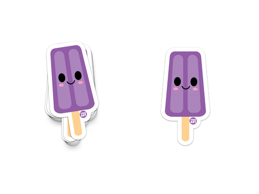 Grape Popsicle Sticker