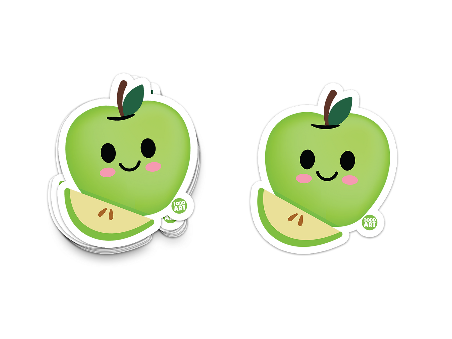 Green Apple Sticker