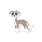 Boo Boo Buddies greyhound sticker — waterproof, UV‑resistant 3″ vinyl decal ideal for water bottles, laptops & gifts