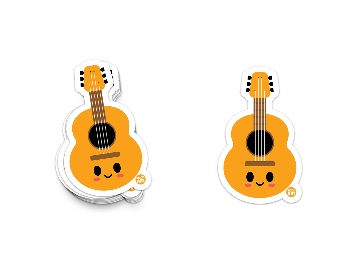 Guitar Vinyl Sticker