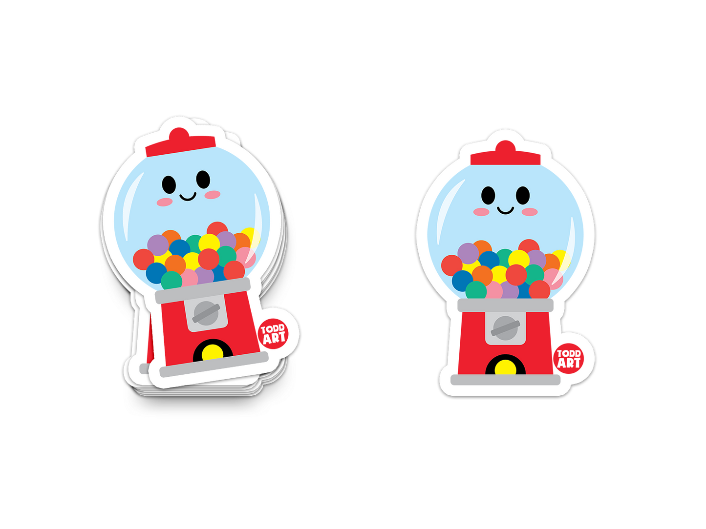 Gumball Machine Vinyl Sticker