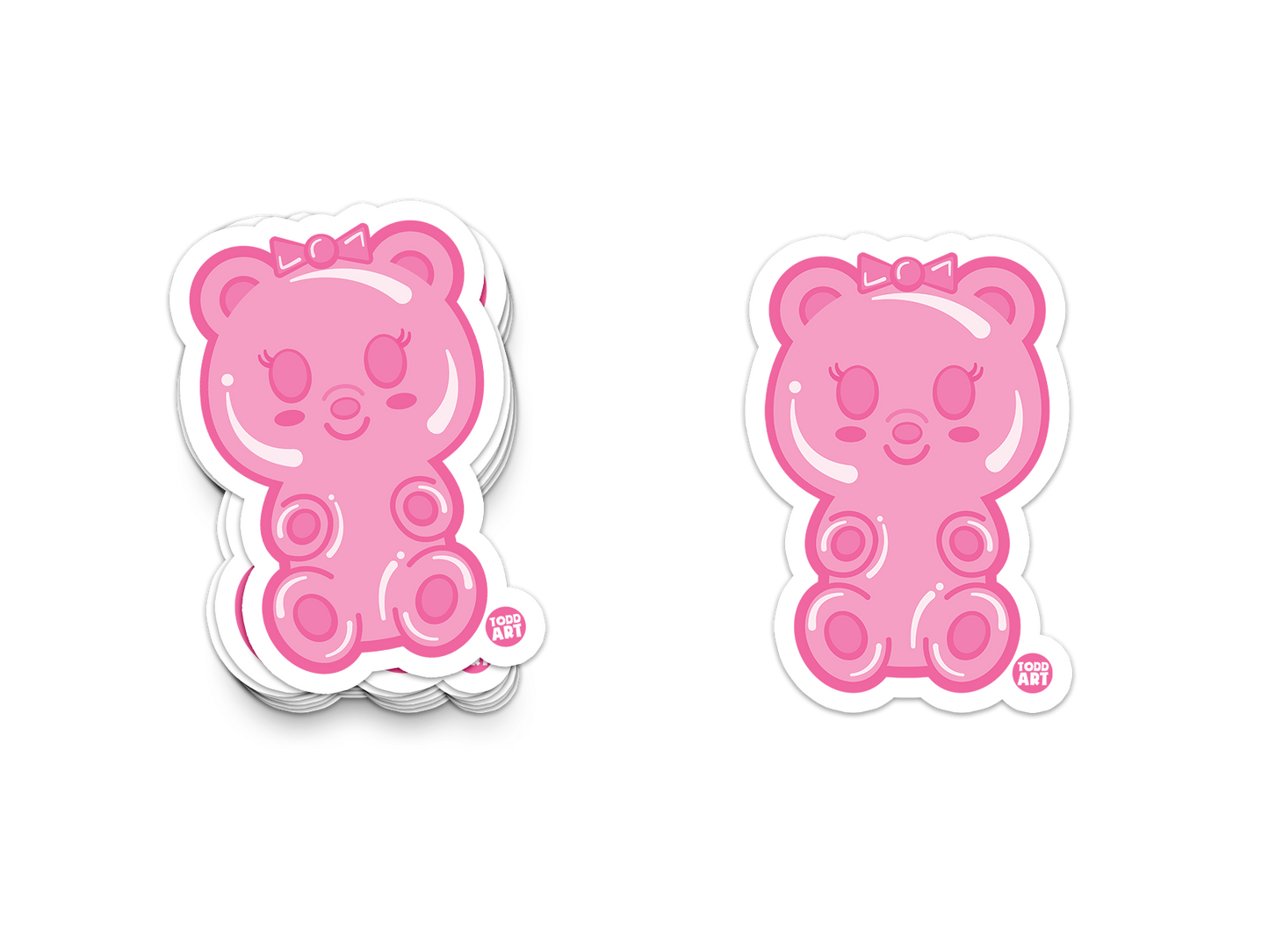 Gummy Bear Girl Sticker