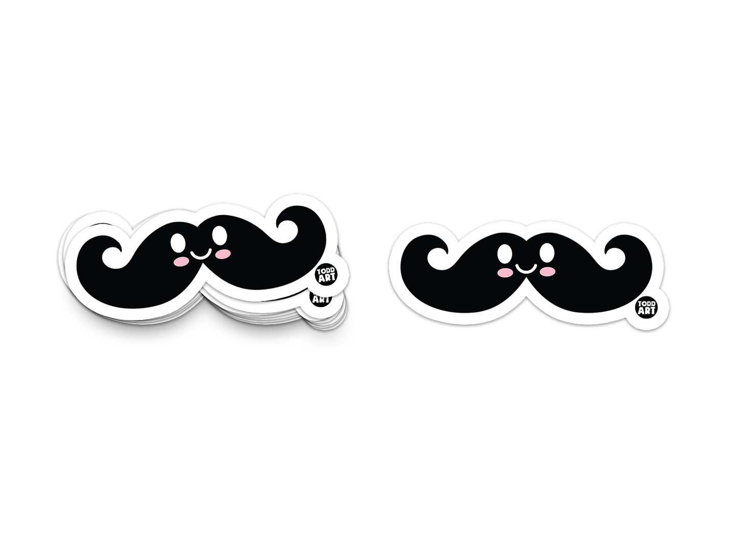 Handlebar Mustache Vinyl Sticker