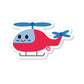 Helicopter Vinyl Sticker