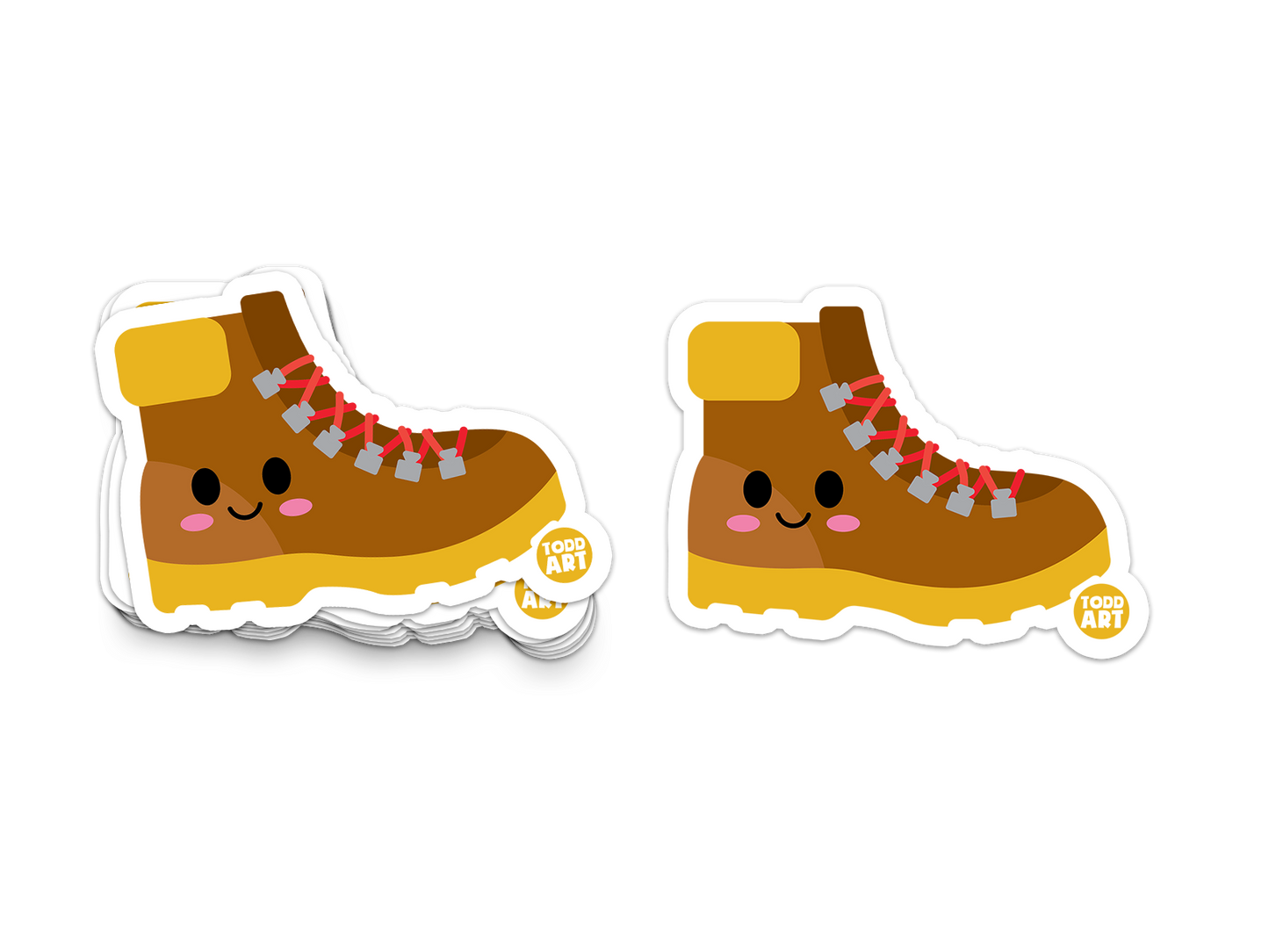 Hiking Boot Vinyl Sticker