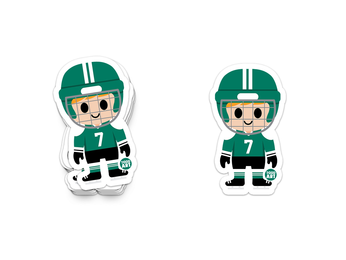 Hockey Player Sticker