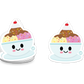 Ice Cream Hot Fudge Sundae Vinyl Sticker