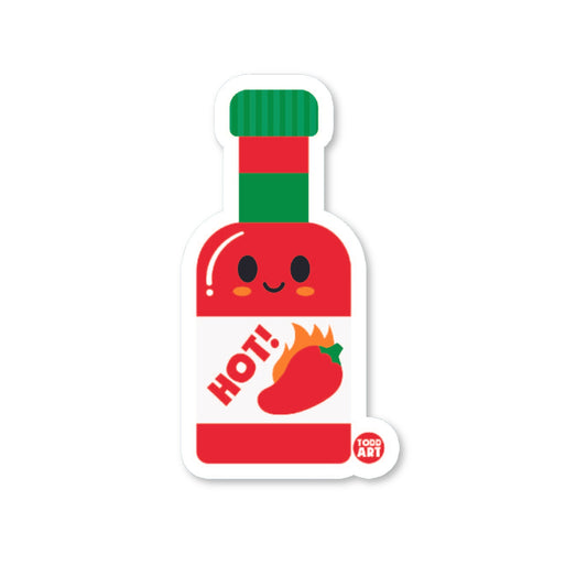 Hot Sauce Bottle Vinyl Sticker