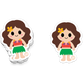 Hula Girl Sticker