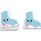 Ice Skate Vinyl Sticker