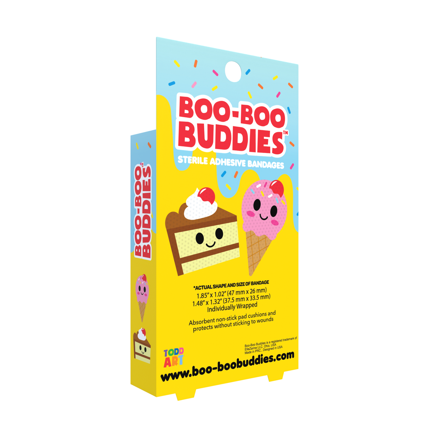 Ice Cream & Cake Bandages for Kids – Waterproof, Latex-Free, 24 Count