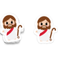 Jesus Vinyl Sticker -3 Pack