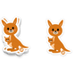 Kangaroo Vinyl Sticker