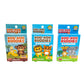 Boo Boo Buddies™ Kids Bandages 3-Pack Bundle – Monkey + Banana, Tiger + Lion, Elephant + Giraffe fun animal adhesive bandages.