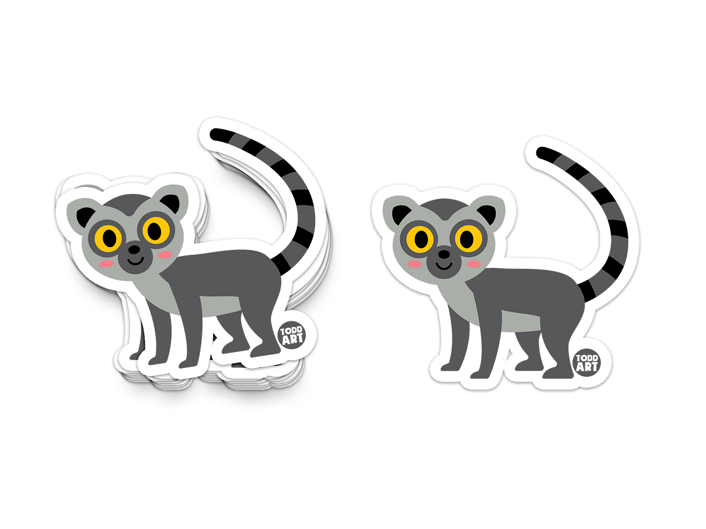 Lemur Vinyl Sticker