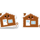Log Cabin Vinyl Sticker