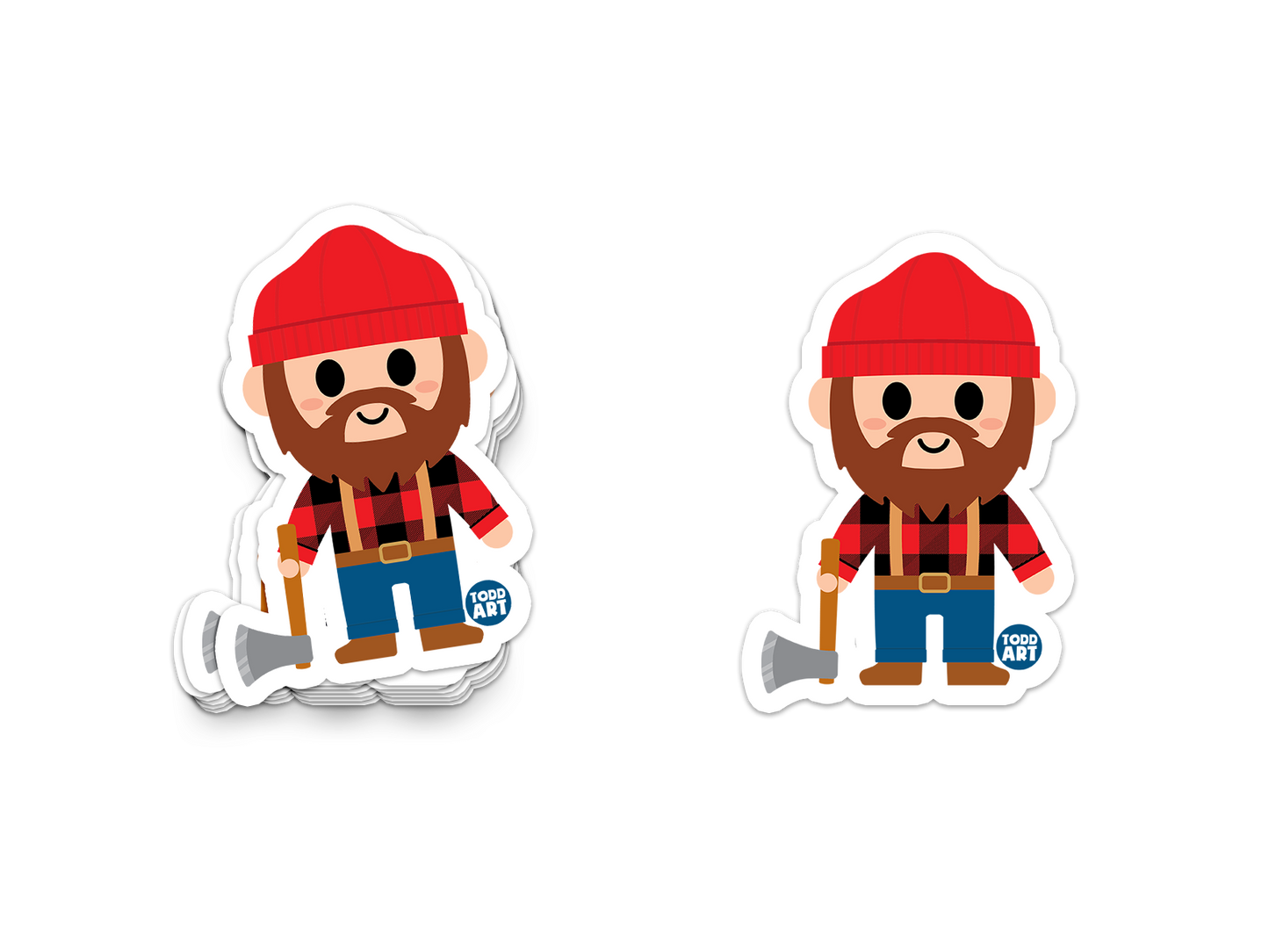Lumberjack Vinyl Sticker
