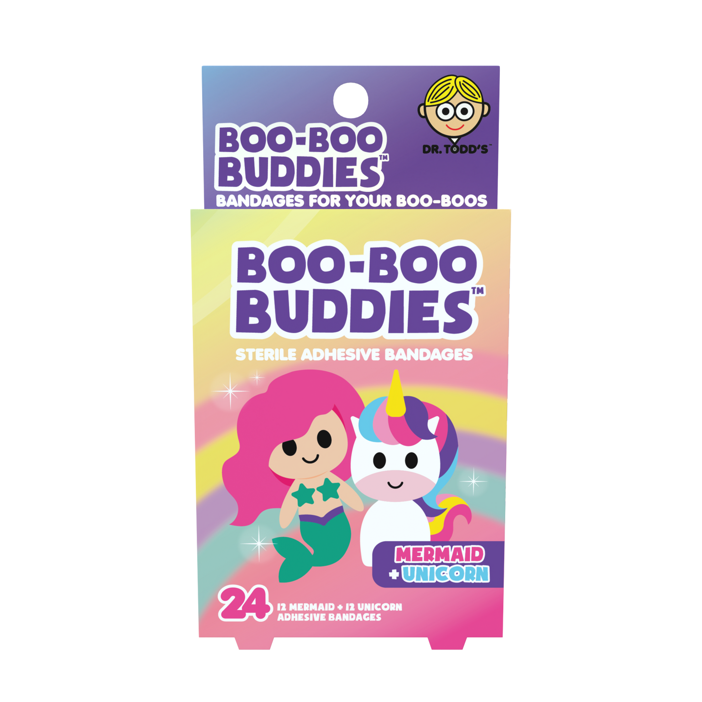 Boo Boo Buddies® Mermaid & Unicorn Bandages – 24 Count | Fantasy Kids Bandages