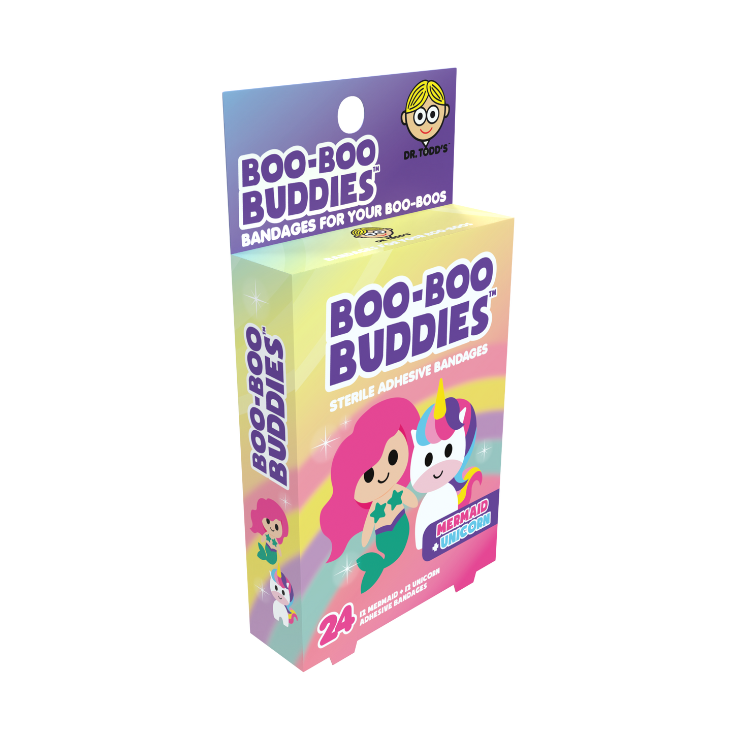 Mermaid & Unicorn Bandages for Kids – 24 Count