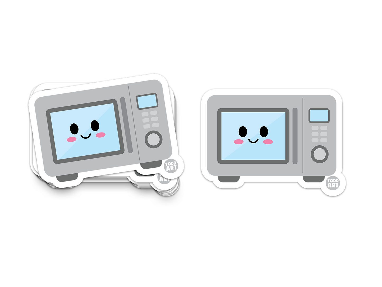 Microwave Vinyl Sticker