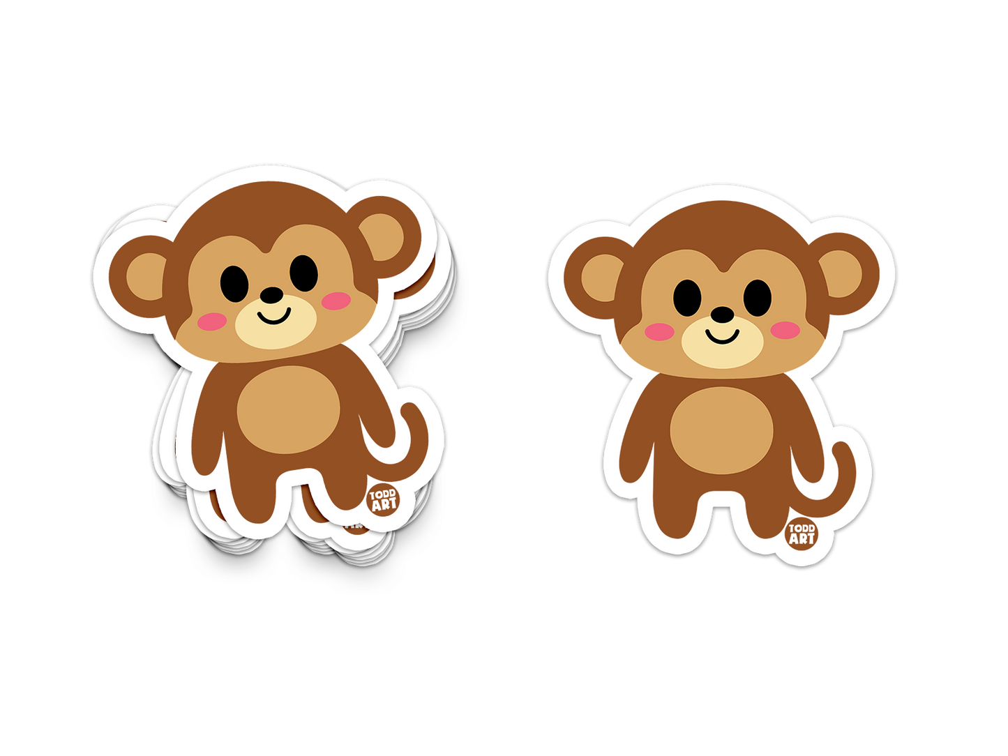 Monkey Vinyl Sticker