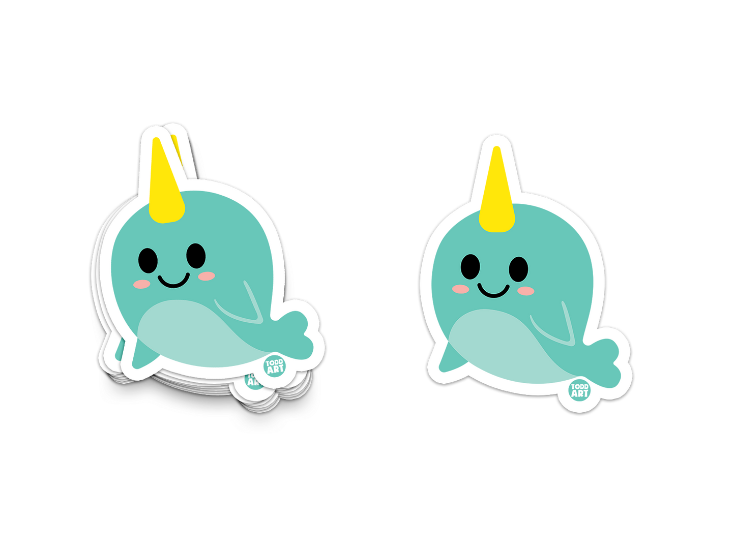 Narwhal Vinyl Sticker