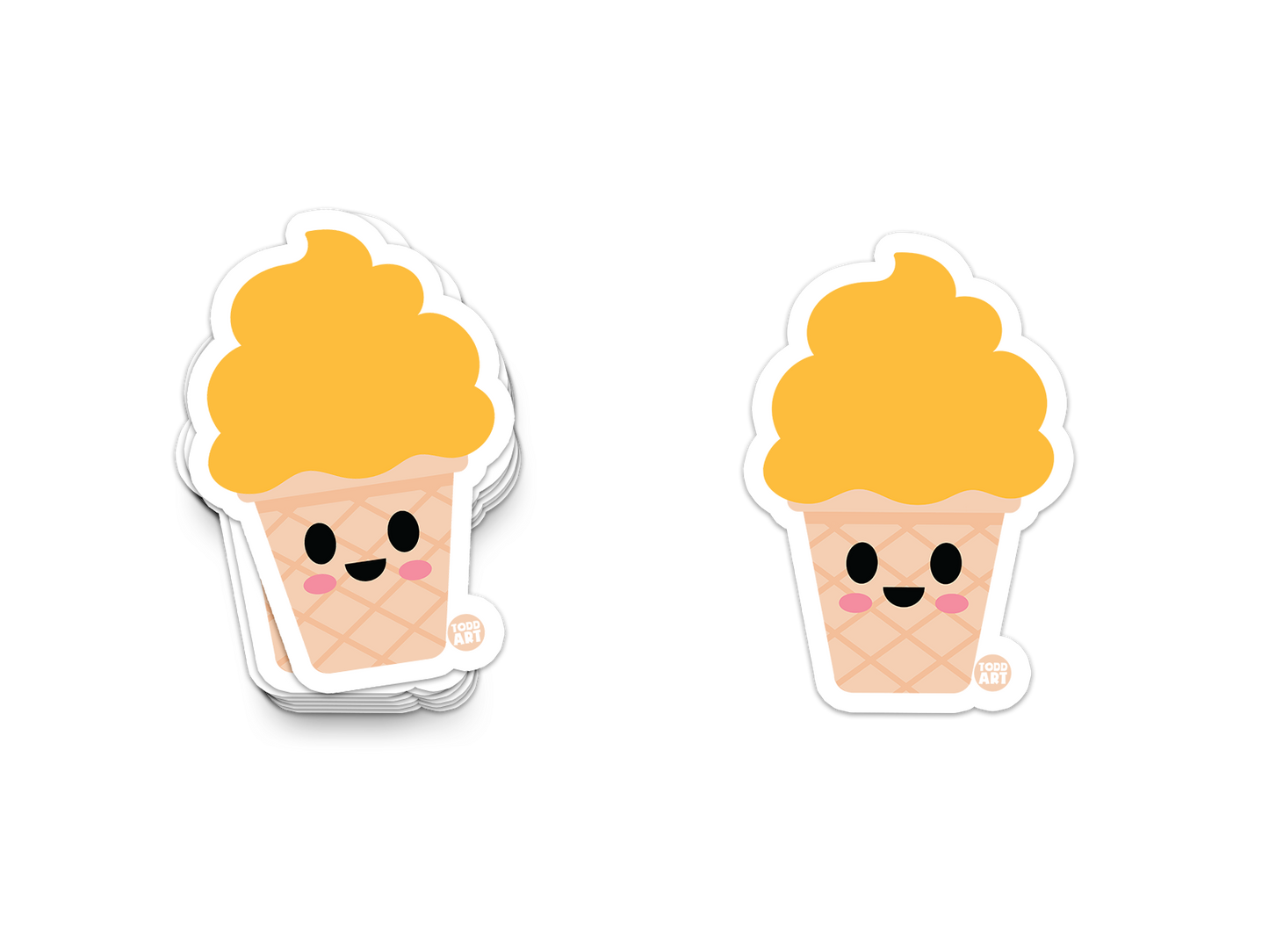 Orange Sherbet Vinyl Sticker