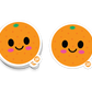 Orange Vinyl Sticker
