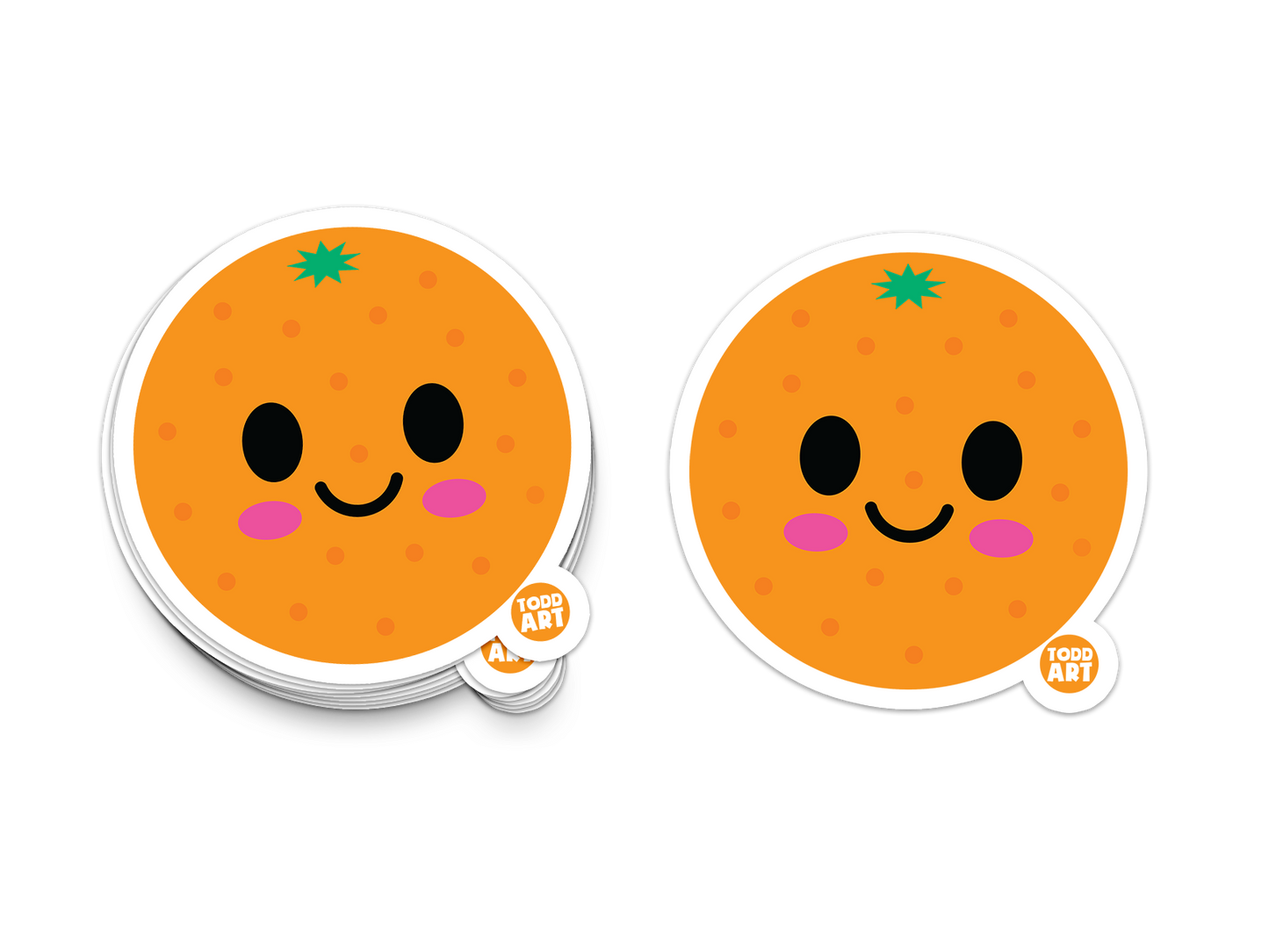 Orange Vinyl Sticker