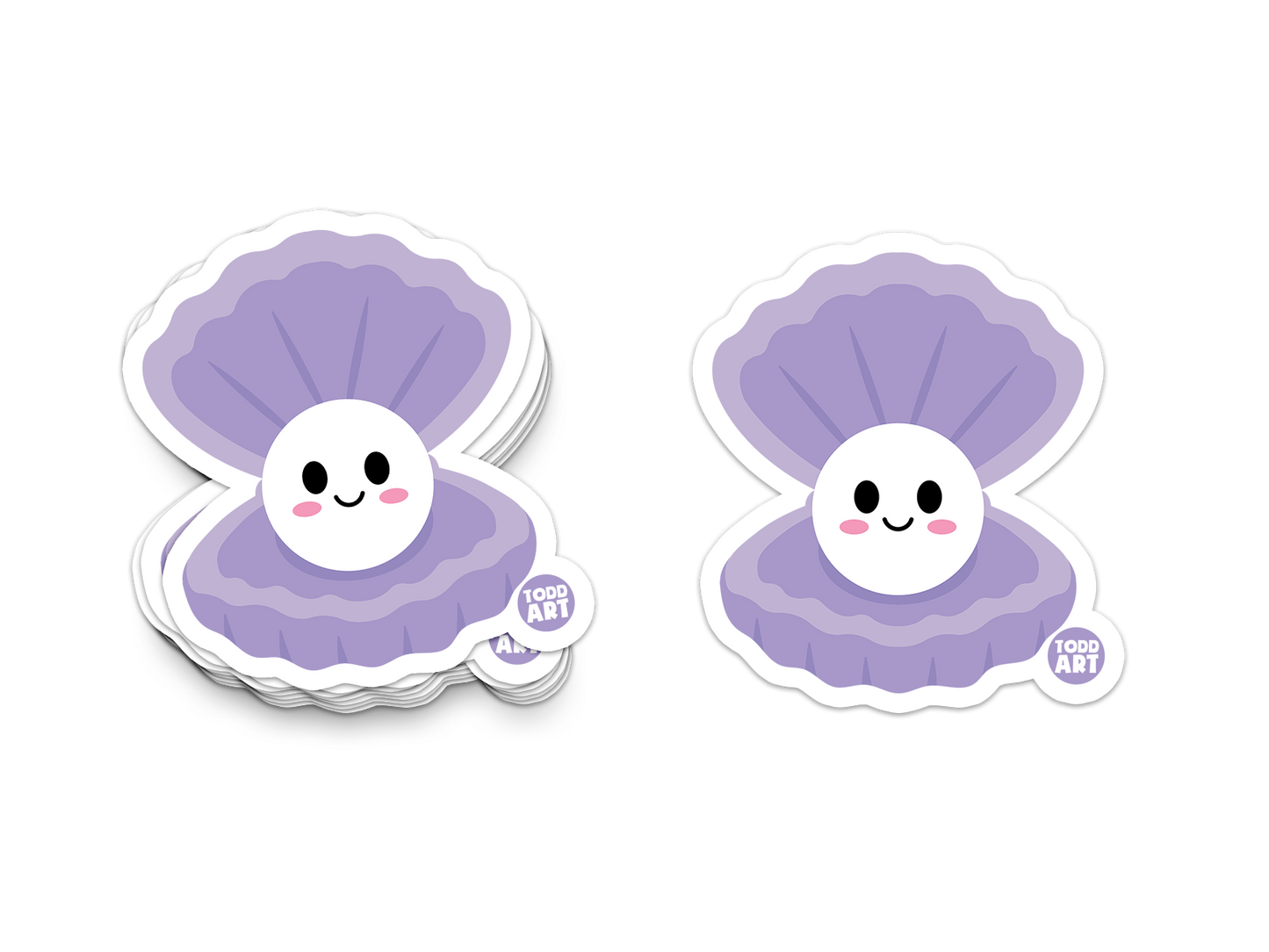 Oyster Pearl Vinyl Sticker