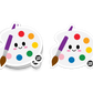 Paint Palette Vinyl Sticker