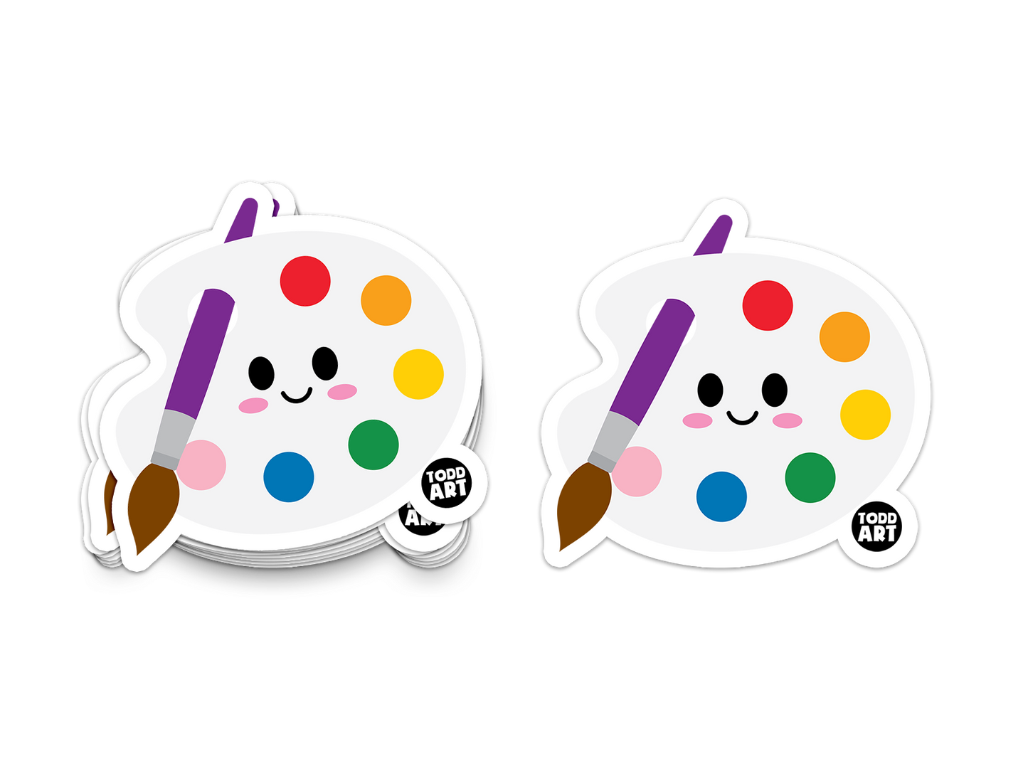 Paint Palette Vinyl Sticker