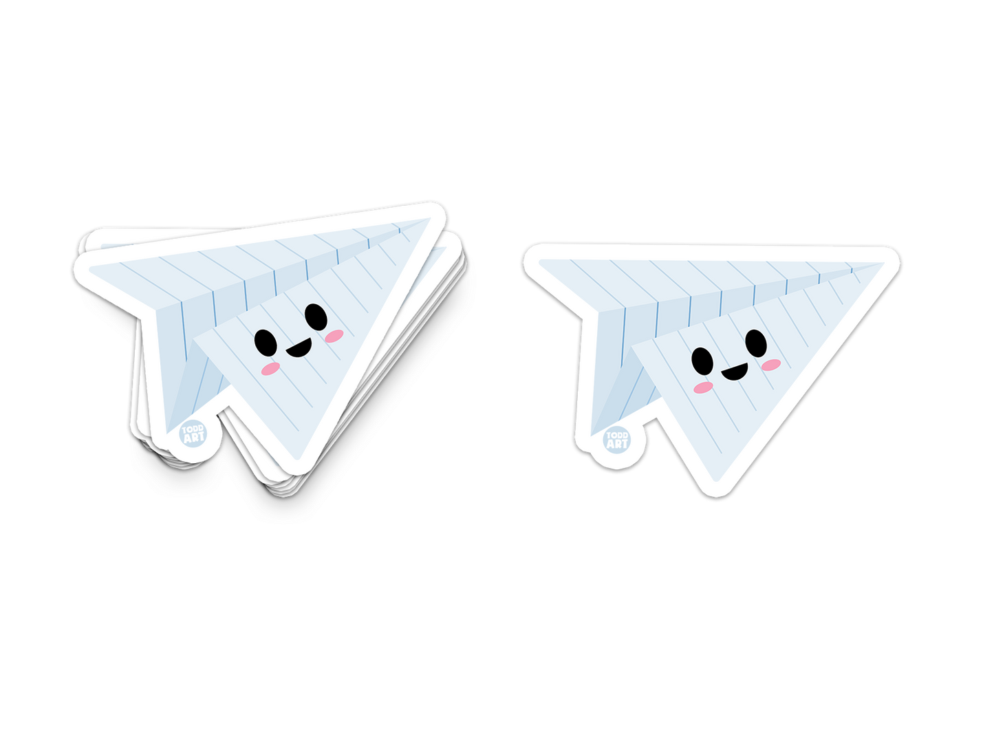 Paper Plane Vinyl Sticker