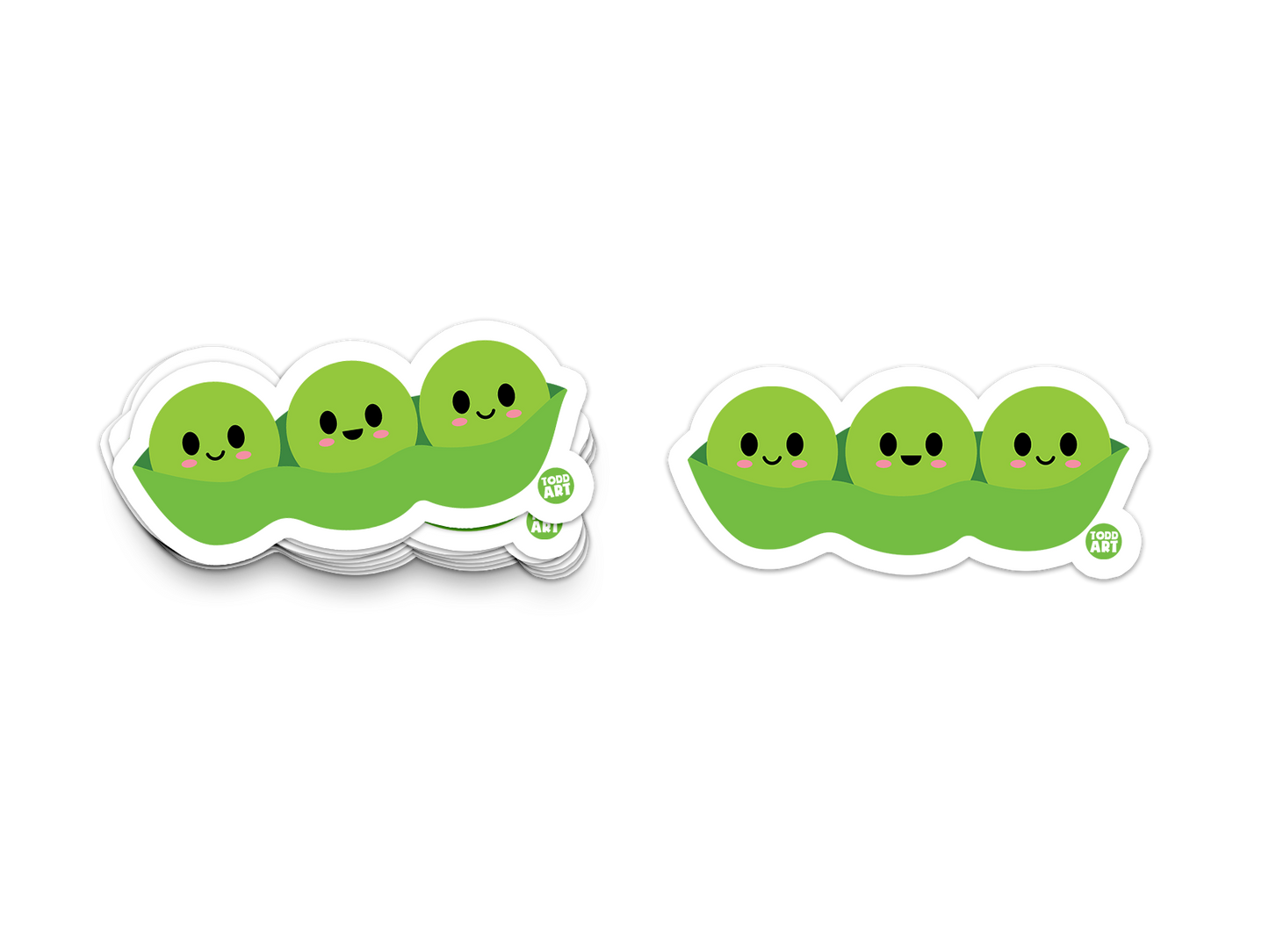 Pea Pod Vinyl Sticker