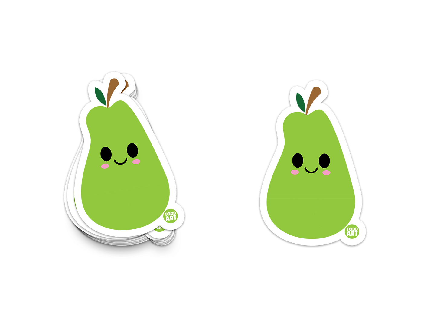 Pear Vinyl Sticker