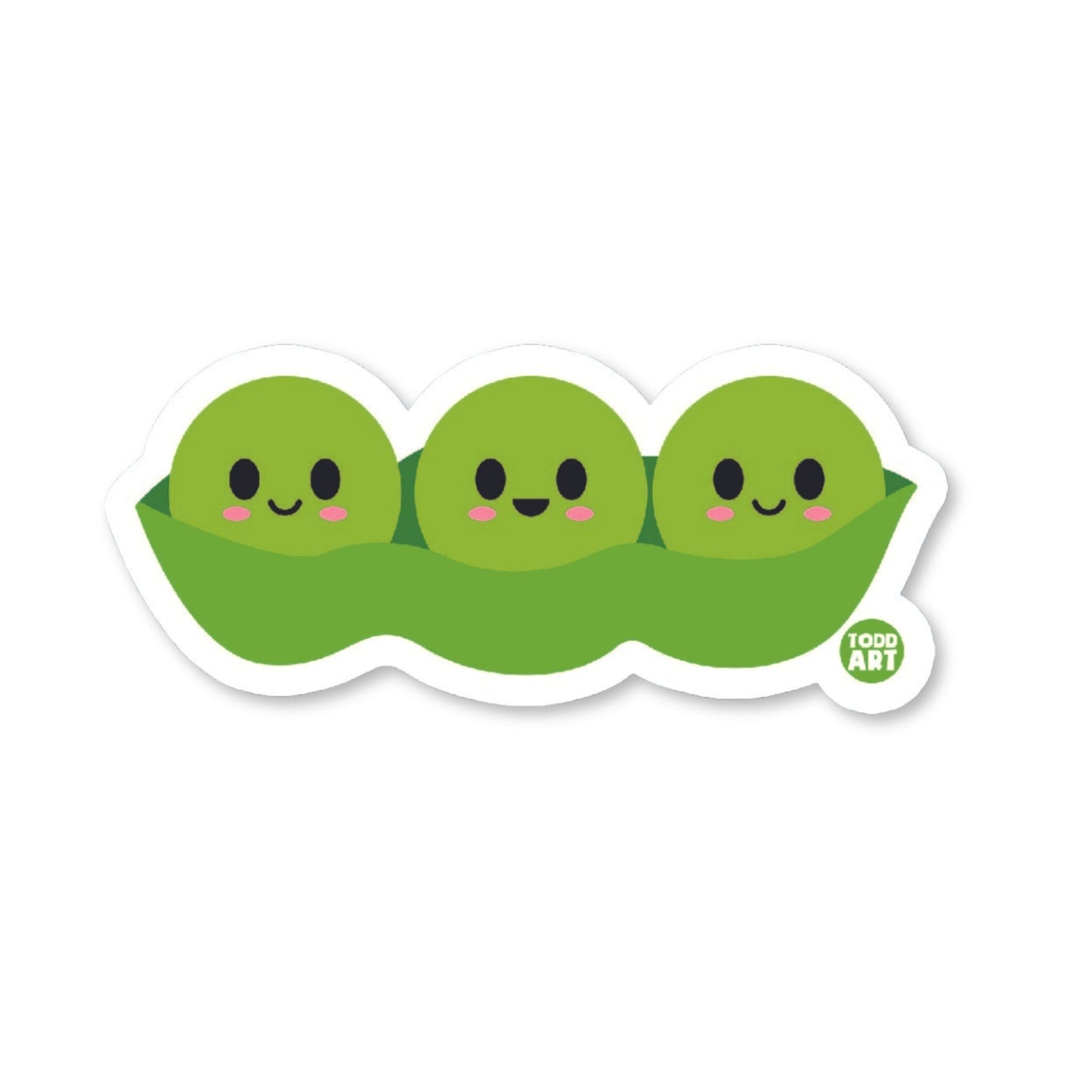 Pea Pod Vinyl Sticker