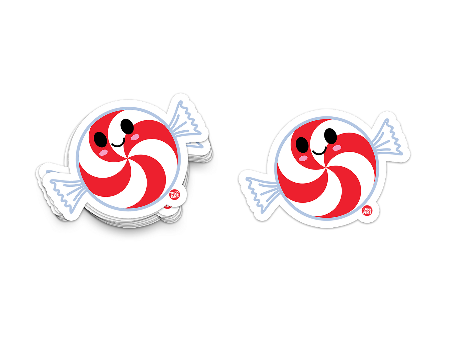 Peppermint Candy - 3" Art Sticker