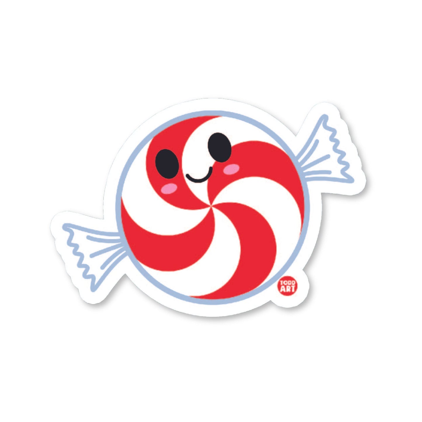 Peppermint Candy - 3" Art Sticker