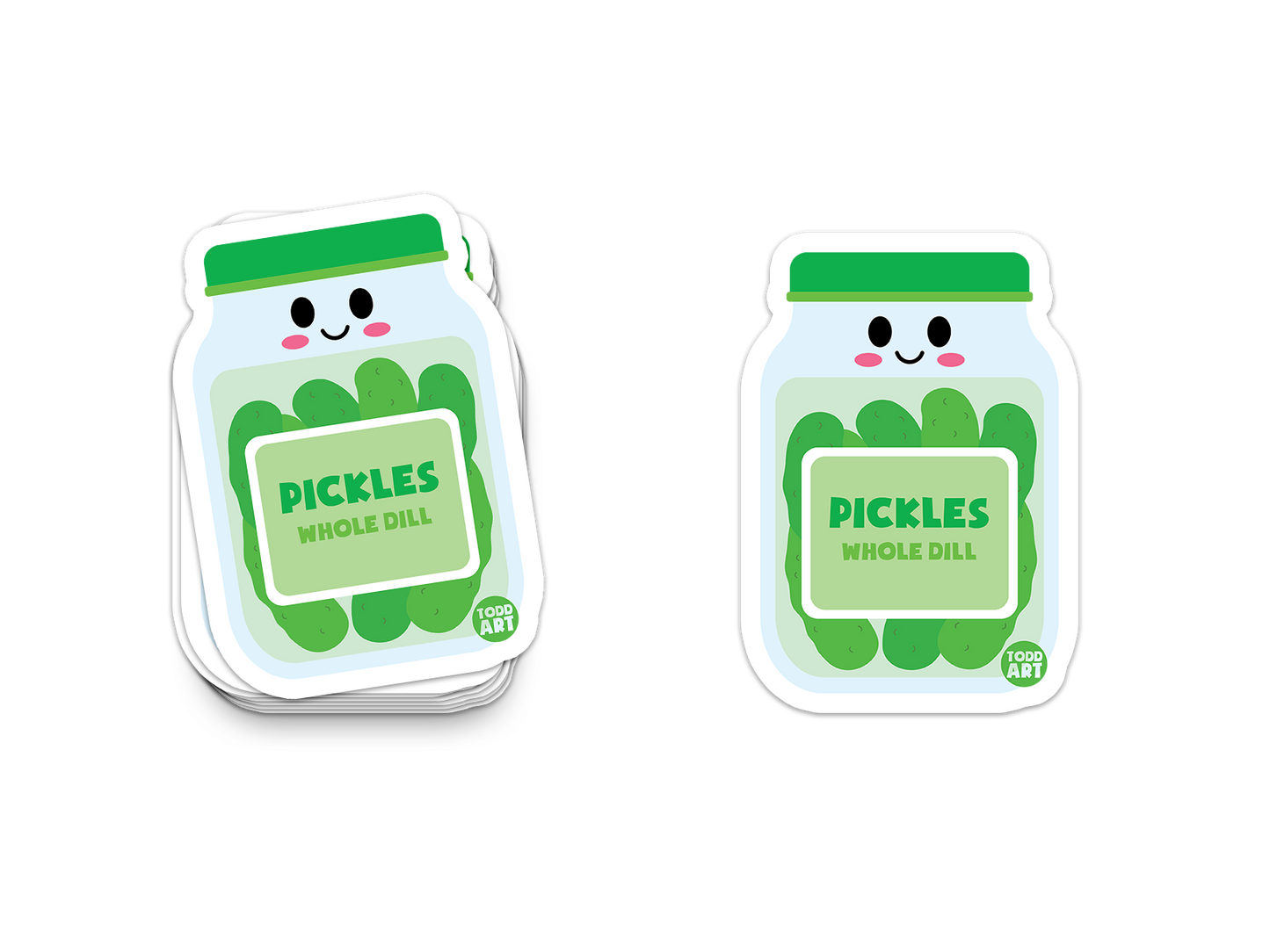 Pickle Jar - 3" Art Sticker
